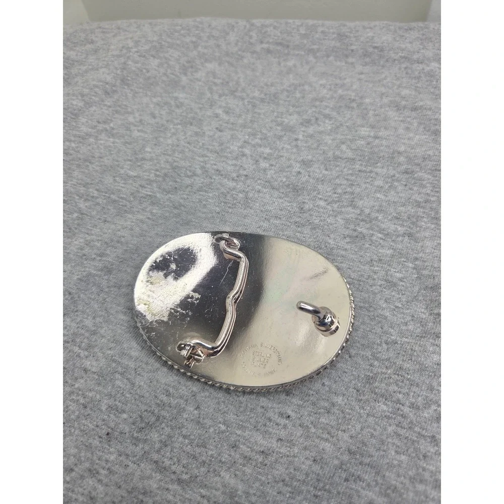 Montana Silversmiths Sterling Silver Plate Initial L Rodeo Western Belt Buckle